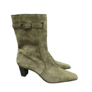 Cole Haan Olive Heeled Boots